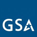 Logo with letters GSA and a star integrated in the A.